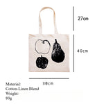 Load image into Gallery viewer, Still Life Fruit Print Shoulder Bag Cotton Linen S5P273