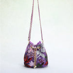 Load image into Gallery viewer, Floral Embroidered Sequin Mesh Bucket Bag Women N6E010