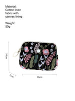 Load image into Gallery viewer, Embroidery Card Holder ID Organizer Pouch N6B123