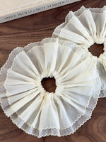 Load image into Gallery viewer, Double Layer Lace Tulle Scrunchie Ballet Hair Tie N6C015