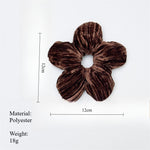 Load image into Gallery viewer, Puffed Flower Scrunchy Women Small Opening Hair Tie S5P783