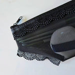 Load image into Gallery viewer, Unisex Pink Mesh Triangle Pencil Pouch N6J255