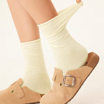 Load image into Gallery viewer, Pure Cotton Slouch Socks Women Solid M5A291