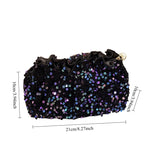 Load image into Gallery viewer, Womens Vintage Velvet Sequin Evening Clutch N6K100