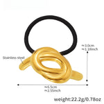 Load image into Gallery viewer, 18K Gold Plated Titanium Steel Butterfly Hair Tie S5P452