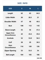 Load image into Gallery viewer, Round Neck Long Sleeve Tie Waist Coat Women N5A746