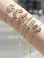 Load image into Gallery viewer, Zircon Letter MAMA Bracelet Women N6D504