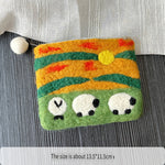 Load image into Gallery viewer, Felt Sheep Card Holder Coin Purse Cute Cartoon N6G006