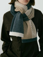 Load image into Gallery viewer, Textured Line Knit Scarf M5A211