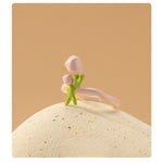 Load image into Gallery viewer, 3D Floral Drop Ring Cute Irregular Stackable Enamel S5P883