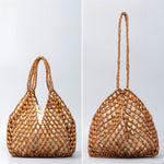 Load image into Gallery viewer, Handwoven Maple Bead Large Woven Bag Women S5P970