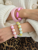 Load image into Gallery viewer, Resin Bangle Retro Irregular Statement Bracelet N6A198