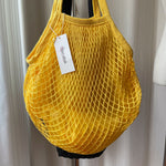 Load image into Gallery viewer, Cotton Linen Handwoven Foldable Shoulder Mesh Tote N6G131