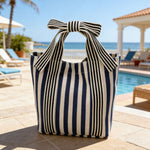 Load image into Gallery viewer, Bow Canvas Handbag Women Dark Academia Shoulder Tote N6F103