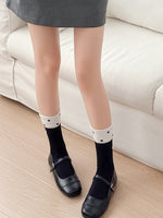 Load image into Gallery viewer, Bow Letter Label Slouch Socks Women N6C167