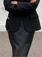 Load image into Gallery viewer, Double Layer Sheer Tulle Pencil Skirt High Waist Slit N6C195