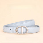 Load image into Gallery viewer, Business Letter Design Genuine Leather Belt Women N6H328