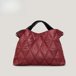 Load image into Gallery viewer, Diamond Quilted Polyester Tote Top Handle S5P391