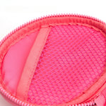 Load image into Gallery viewer, Round Embroidery Makeup Key Card Pouch Women Portable S5P860