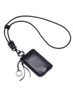 Load image into Gallery viewer, Genuine Leather Neck Lanyard Coin Card Key Pouch N6B218