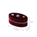 Load image into Gallery viewer, Natural Stone Velvet Jewelry Organizer Box N6G058