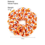 Load image into Gallery viewer, Velvet Scrunchie Spooky Pattern High Elasticity N6H202