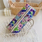 Load image into Gallery viewer, Vintage Floral Cotton Pencil Case YKK Zipper N6F152