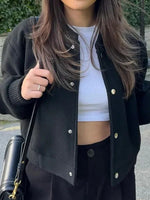 Load image into Gallery viewer, Soft Relaxed Pilot Jacket Women N5A573