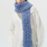 Load image into Gallery viewer, Custom 100% Wool Curly Knit Scarf Women S5P684