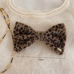 Load image into Gallery viewer, Leopard Bow Flower Hair Clip Women Vintage Elastic S5P822