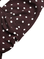 Load image into Gallery viewer, Halter Deep V-neck Polka Dot Maxi Dress Women N6B060