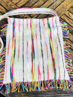 Load image into Gallery viewer, Colorful Stripe Fringe Tote Bag Women N6B107