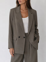Load image into Gallery viewer, Double Breasted Loose Fit Blazer Women N6F012