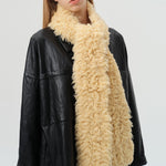 Load image into Gallery viewer, Custom 100% Wool Curly Knit Scarf Women S5P684