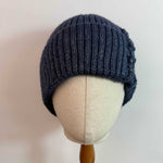 Load image into Gallery viewer, Thick Knit Beanie Earflap Striped Turn-Up Women N6H230