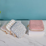 Load image into Gallery viewer, Tassel Zipper Jewelry Pouch Felt Satin Storage Case N6G106