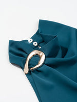 Load image into Gallery viewer, Golden Halter Neck Sleeveless Top Women N6C271