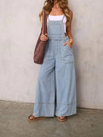 Load image into Gallery viewer, Street Style Wide Leg Denim Overalls Women N6D152