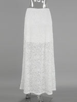 Load image into Gallery viewer, Sexy Lace Sheer High Waist A-Line Skirt N6D012