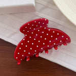 Load image into Gallery viewer, Polka Dot Claw Clip Retro Acetate Large Hair Clip N6F070