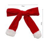 Load image into Gallery viewer, Christmas Velvet Trim Hair Clip with Pompom S5P632