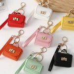 Load image into Gallery viewer, Mini Leather Coin Purse Keychain Portable Small Pouch N6G084
