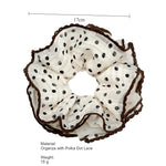 Load image into Gallery viewer, 4-Layer Dotted Lace Organza Scrunchie Gentle Hair Tie N6H200
