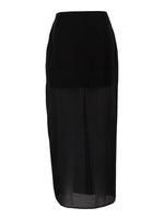 Load image into Gallery viewer, Double Layer Sheer Tulle Pencil Skirt High Waist Slit N6C195