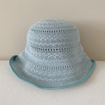 Load image into Gallery viewer, Blue Breathable Bucket Hat Summer Sun Hat AKZZ010