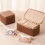 Load image into Gallery viewer, Portable Jewelry Organizer Box Multi-layer Leather S5P835