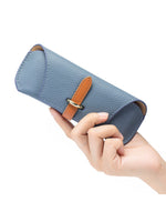 Load image into Gallery viewer, Genuine Leather Portable Sunglasses Case Men Women N6B190