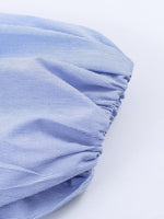 Load image into Gallery viewer, Ruffle Detail Poplin Crop Shirt Women N6C103