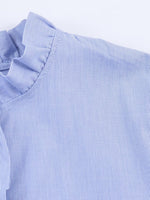 Load image into Gallery viewer, Ruffle Detail Poplin Crop Shirt Women N6C103