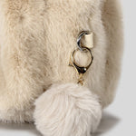 Load image into Gallery viewer, Faux Fur Handbag Women Pom Pom Shoulder Bag S5P796